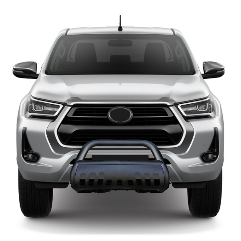 U-shaped baffle with perforated front bumper