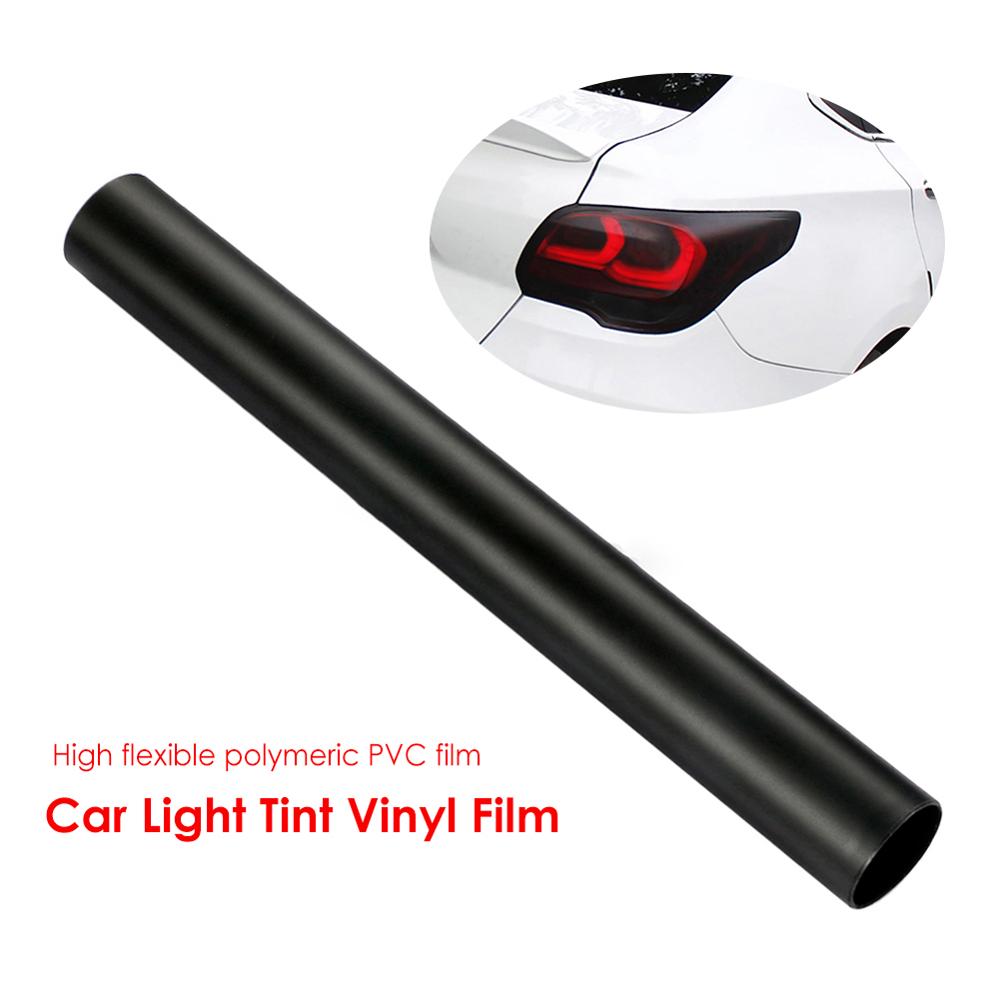 30*100cm Matt Black Automobiles Car Light Headlight Taillight Tint Vinyl Film Sticker Sheet Fog Light Rear Lamp Matt Waterproof