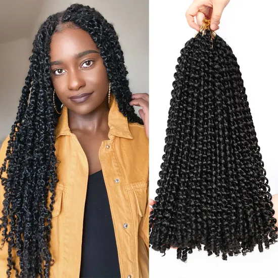 2020 New Fashion Passion Twist Hair Crochet Braids Hair Water Wave Crochet Twist Braiding For Passion Twist Hair