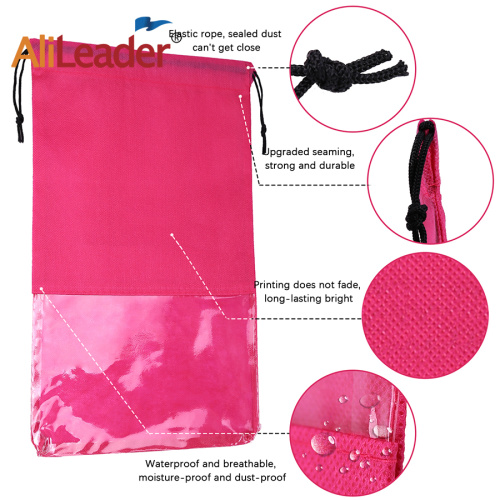 Two Colors Wig Storage Bags Non Woven Fabric Wig Bag