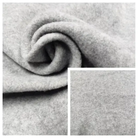 100%Polyester Melange Fleece with One Side Brush Fabric