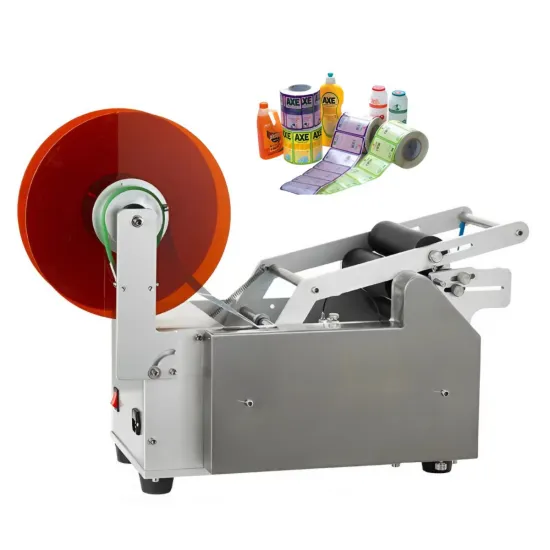 Semi-Automatic Small Round Can Water Bottle Labeling Machine