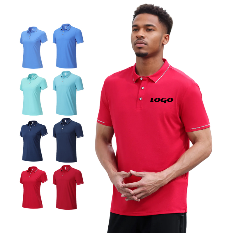 Breathable Cotton Golf Shirt for Men's Summer Wear