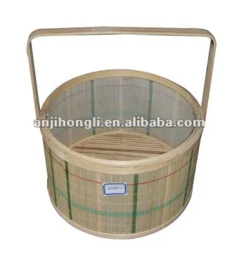 100% bamboo basket,high quality with bamboo lid baskets
