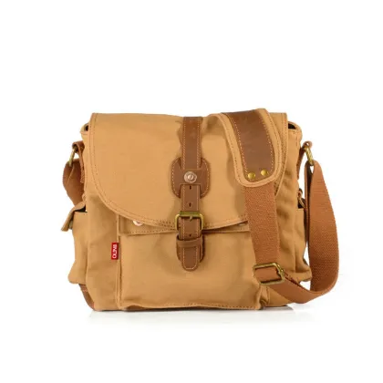 Men Messenger Bag Small Canvas Shoulder Bag