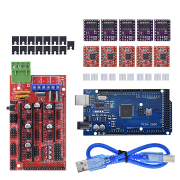 Stampante 3D MEGA 2560 R3 + RAMPS 1.4 Kit con driver a motore Stepper 5x A4988 o DRV8825