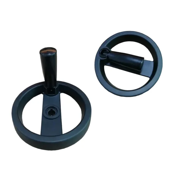 12*125 Double spoke handwheel with folding handle