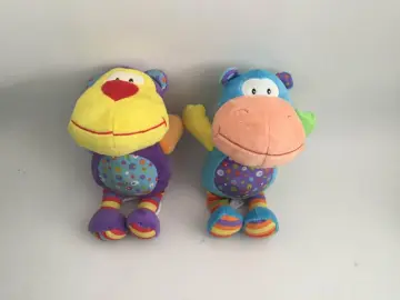 Pulling Musical Monkey and Hippo Plush Toy