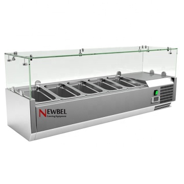 NEWBEL VRX1200FG Table Prep Prep Prementy สำหรับ Salad Bar