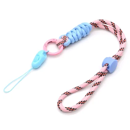 Nylon Stretchable Wrist Fan lanyard Mobile Short Lanyard