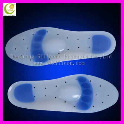 Sport Gel Silicone Insole Silicone Orthotic Insole Shock Absorbing Silicone Gel Insole