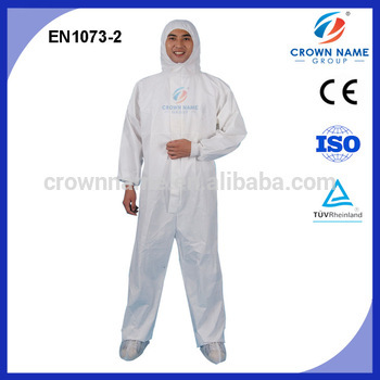 disposable nonwoven white MF coverall