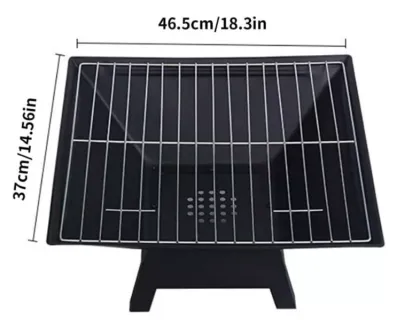 Outdoor square Brazier wood fire pit charcoal barbecue
