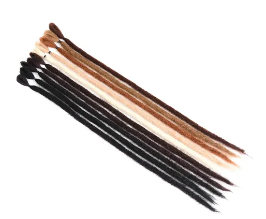 Alileader Wholesale Price 20'' Single Color Handmade Dreadlocks Hair Extension Synthetic Locs Hair Crochet Braid