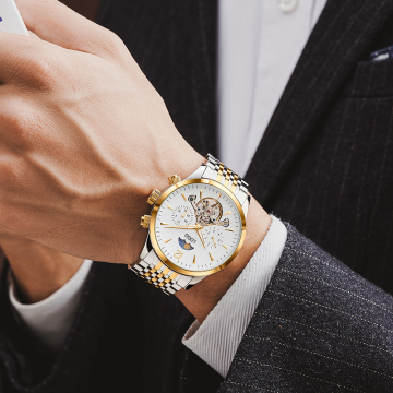 Customizable Logo Mechanical Watch: Design Professional Movement Luminous Sport Casual Watches