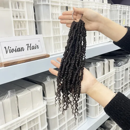 Vivian's Hair Bomb Twist Crochet 14 Inch Spring Braiding Hair: Passion Hair Products
