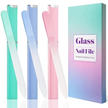 Glass Nail File 3 Pack for Natural Nails