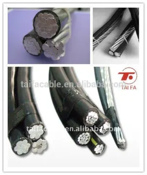 0.6/1KV ABC cable quadruplex service drop aluminum wire ABC cable