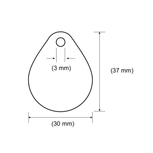 Étiquette d&#39;identification de chien rond intelligente