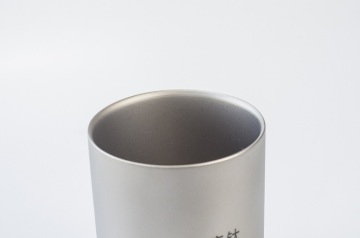 Pure Titanium Double Wall Water Mugs