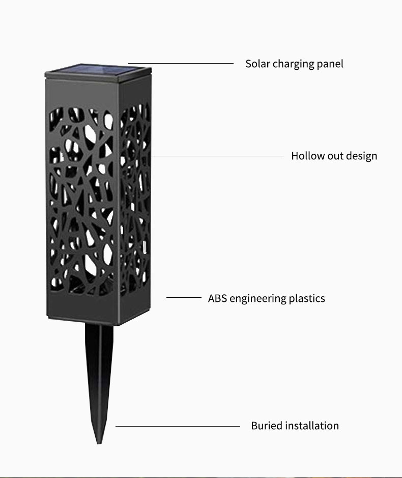 Ground plug solar garden light