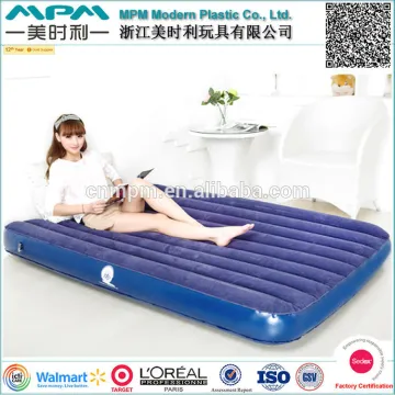 Soft flocking inflatable anti bedsore air mattress