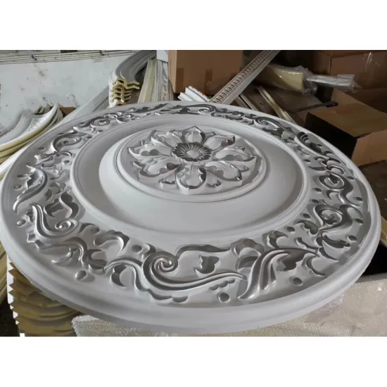 French Building Pop Big Medallion Ceiling Molding Designs
