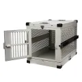 Folding Metal Collapsible Airline Approved Dog Kennel Crate for Large Pets