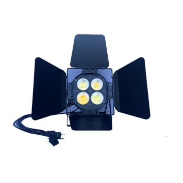 Factory Price 4*50W LED COB Surface PAR Light with Dyeing and Light Blocking Leaves - Two Tone White + Warm White Stage Lights