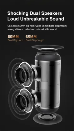 Portable Bluetooth Speaker Wireless Waterproof Speaker