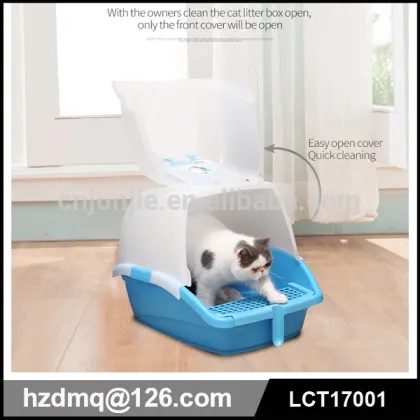luxury cat litter tray/enclosed totally cat litter clean box