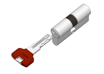 Double sided snake lock cylinder