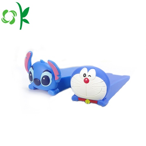 Cartoon Design Silicone Door Stopper Wedge for Baby