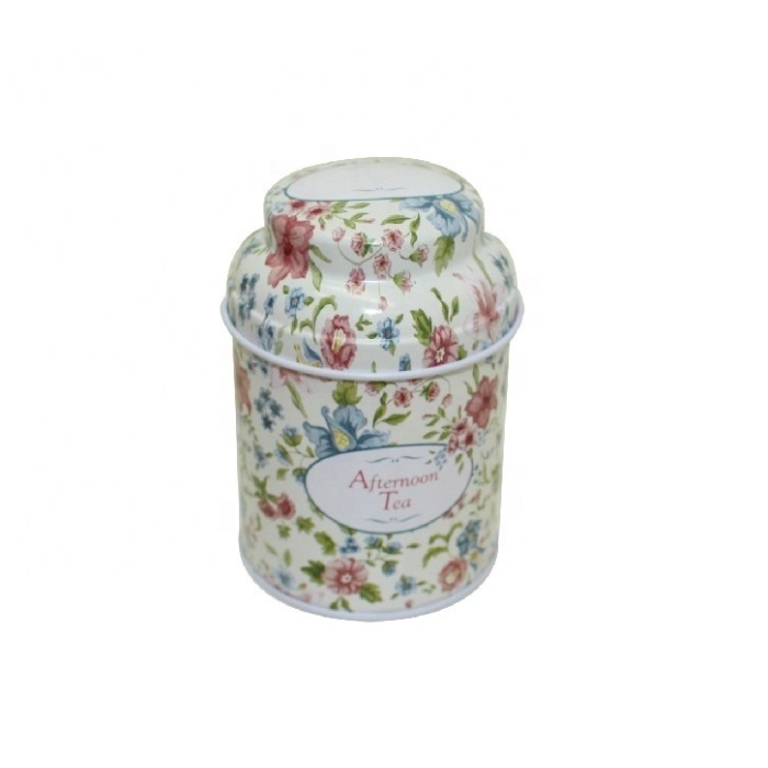 DADI Pretty Round Tea Tin Box Metal Packaging