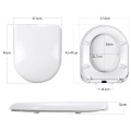 U-Shape Duroplast Toilet Seat-Soft Close White