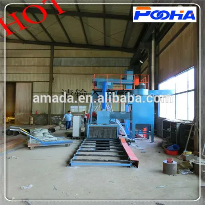 Roller type shot blasting machine/cleaning equipment/abrator QH69