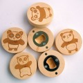 Creative Multi-Function Wood Magnet Bottle Opener Cartoon Refrigerator Beer Bottle Opener Customizable Household Wine Opener
