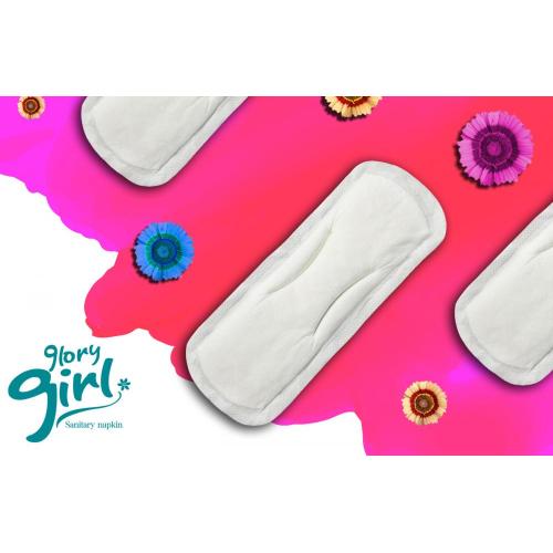 Wingless sanitary napkins with non woven fabric