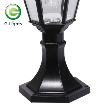 IP65 main gate post solar led pillar light