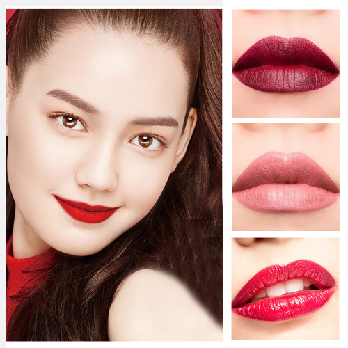 Geschnitzter Lippenstift aus Leder mit Diatomeen-Schlammrelief geschnitzter Lippenstift