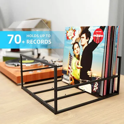 Metal Solid Steel Detachable Vinyl Record Album Storage Rack and CD Holder: Organizing Your Music Collection