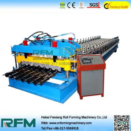 Colored Steel Glazed Roofing Tiles Machine