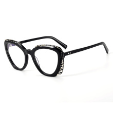 High Quality Lamination Acetate Frame Cat Eye Lamination Acetate Glasses Supplier
