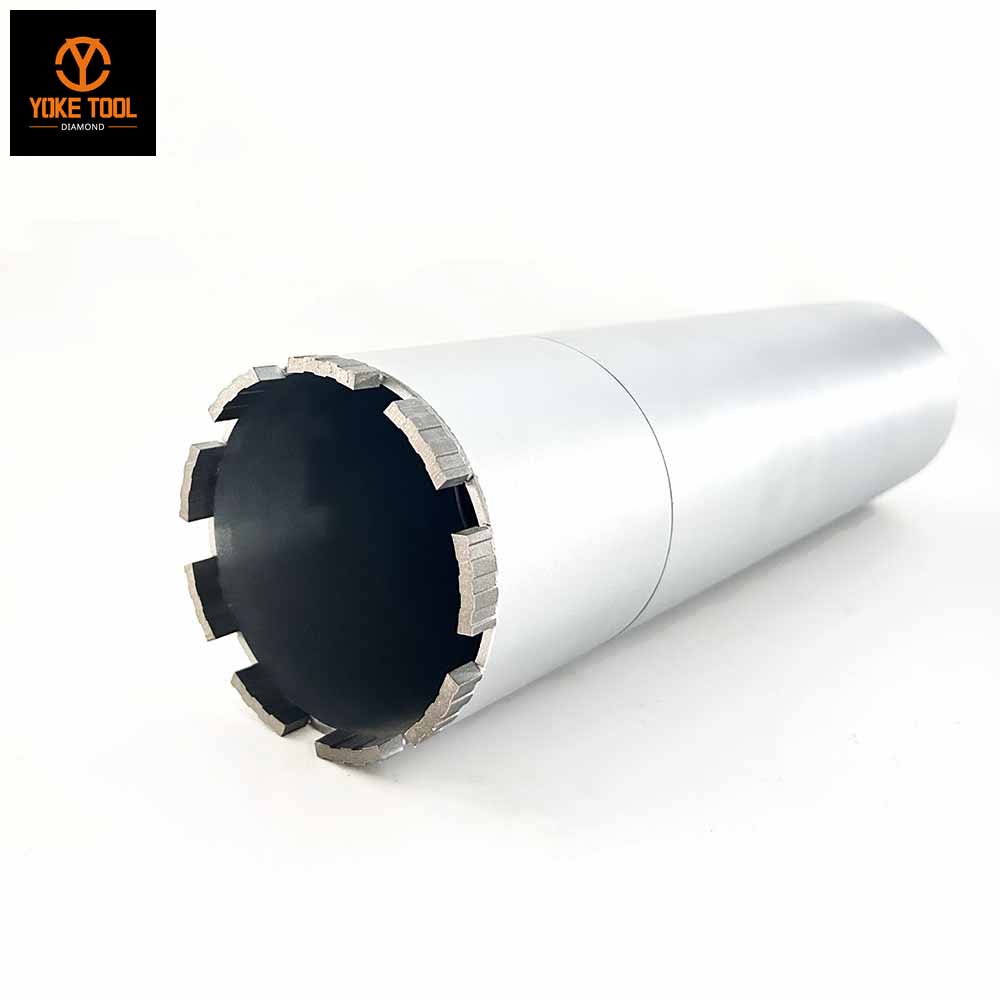 Broca de núcleo de diamante de ensamblaje con fácil reemplazo de cabezal de perforación
