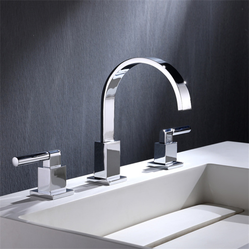 High Quality Dual Handles Bronze Bathroom Faucet