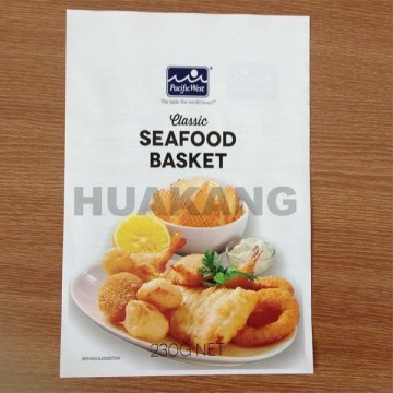 Heat cut One-layer PE seafood snack packaging bag