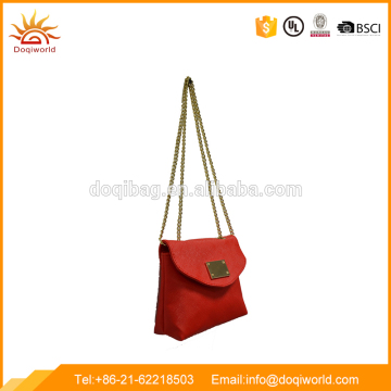 Fancy pu lady shoulder chian bag for selling