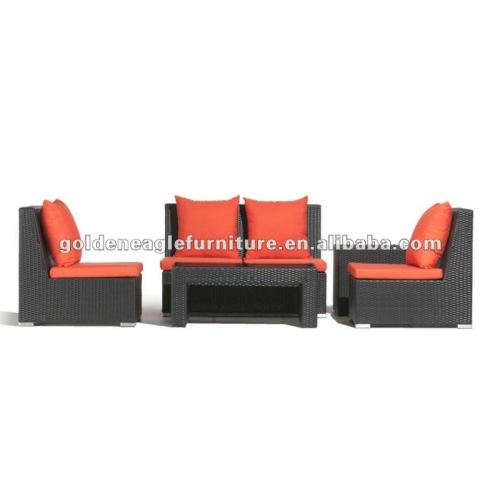 PE Rattan garden furniture aluminium sofa set