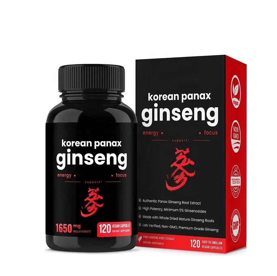 OEM/ODM Man Stamina Energy Red Panax Ginseng Capsule