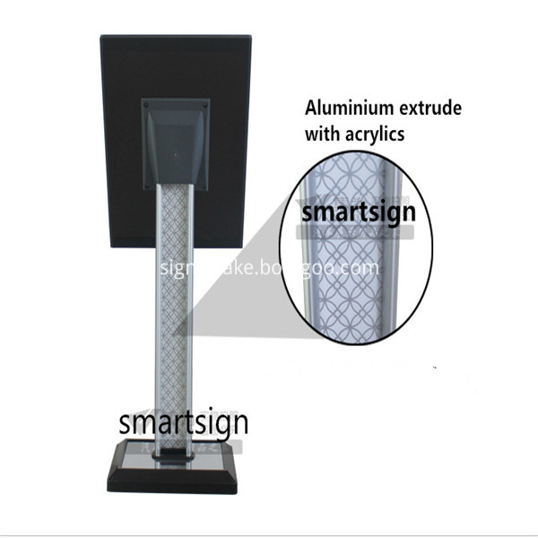 floor standing poster holder